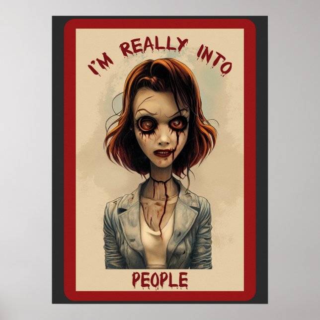 Póster Estoy realmente en la gente zombie (Frente)