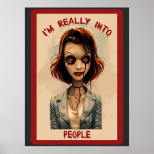 Póster Estoy Realmente En Las Personas Zombie