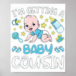 Póster Estoy recibiendo una revelación de género de bebé 
