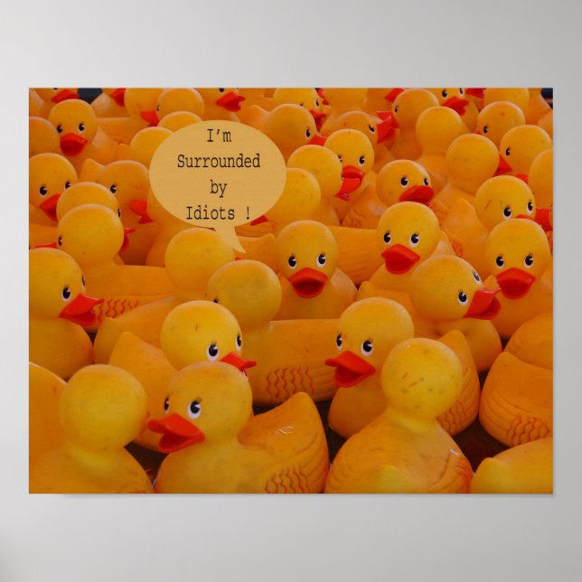 Póster Estoy rodeado de idiotas (Frente)