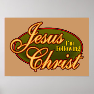 Póster Estoy siguiendo a Jesucristo