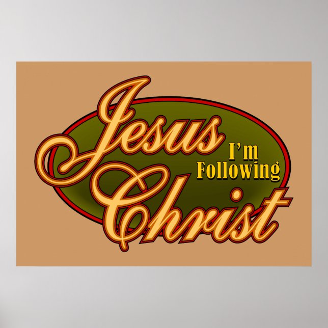 Póster Estoy siguiendo a Jesucristo (Frente)