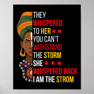 Póster Estoy Susurrando Soy La Tormenta Bhm Orgulloso Afr