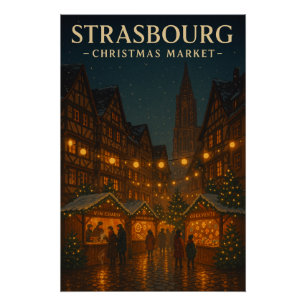 Póster Estrasburgo – Capital de la Navidad 2026