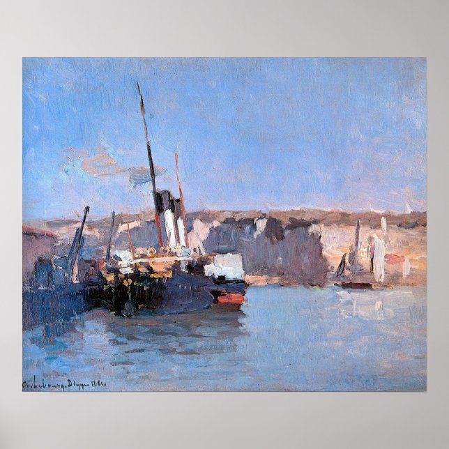 Póster Estrasburgo - Dieppe Steam Amarre 1881 (Frente)