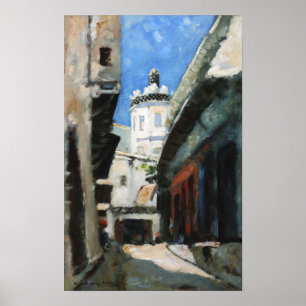 Póster Estrasburgo - La Rue Des Bouchers 1873
