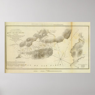 Póster Estrechos de la isla de Mare, California