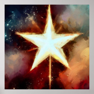 Póster Estrella 1 de los navidades