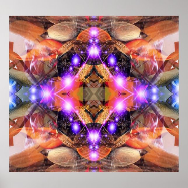 Póster Estrella abstracta (Frente)