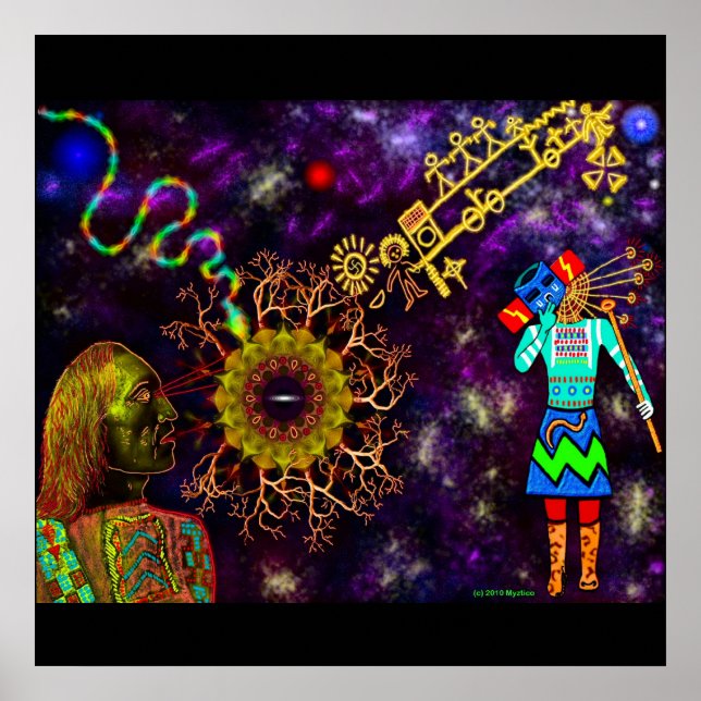 Póster Estrella azul de Hopi (Frente)