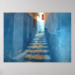 Póster Estrella azul estrecha en Marruecos