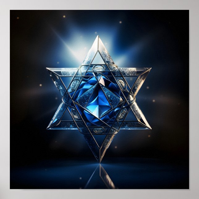 Póster Estrella de David poster de vacaciones (Frente)