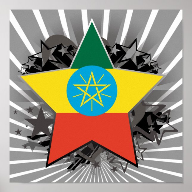 Póster Estrella de Etiopía (Frente)