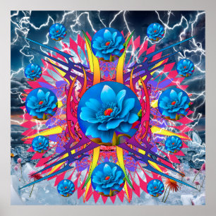 Póster Estrella de flor