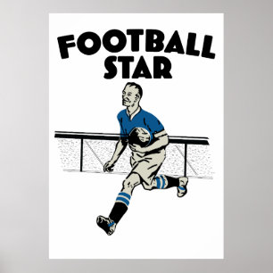 Póster Estrella de fútbol