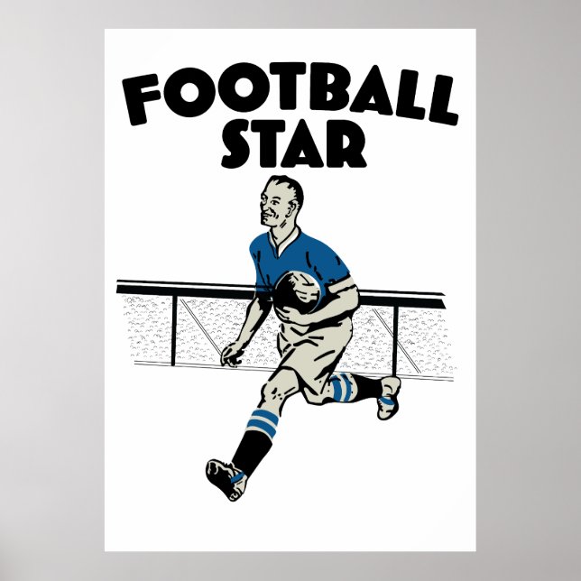 Póster Estrella de fútbol (Frente)