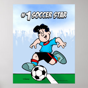 Póster Estrella de fútbol
