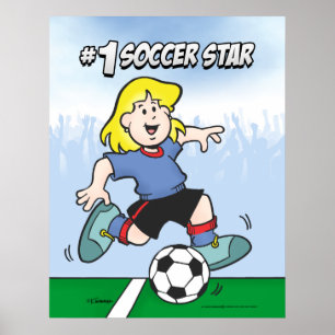 Póster Estrella de fútbol