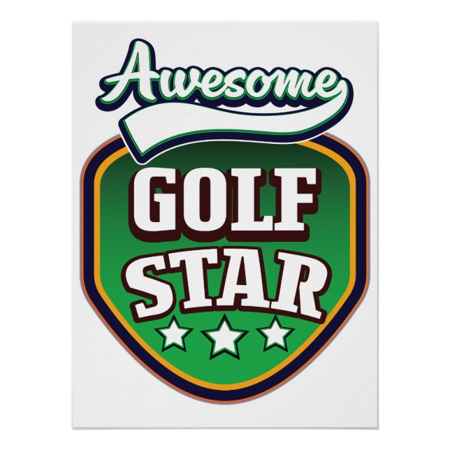 Póster Estrella de Golf Impresionante  (Anverso)