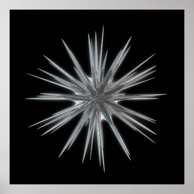 Póster estrella de hielo (Frente)