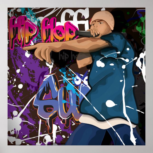 Póster Estrella de Hip Hop (Frente)