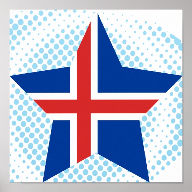 Póster Estrella de Islandia (Frente)