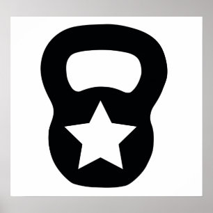 Póster Estrella de Kettlebell