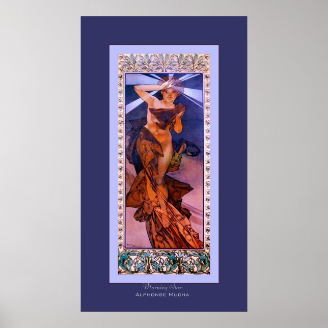 Póster Estrella de la mañana ~ Alphonse Mucha (Frente)