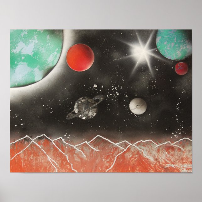 Póster "Estrella de la Muerte" / Artista: Ben Anders (Frente)