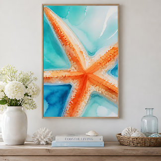 Póster Estrella de Mar Tropical