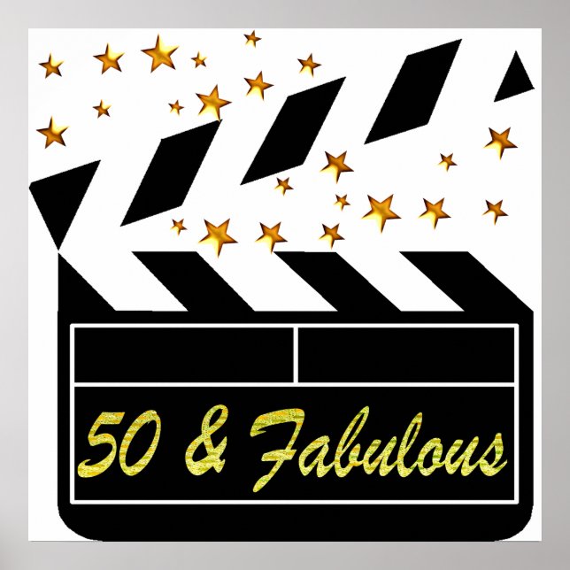 PÓSTER ESTRELLA DE PELÍCULA DE 50 AÑOS (Frente)