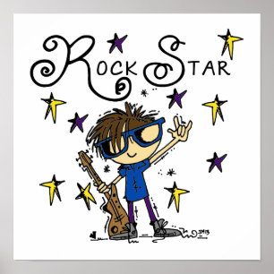 Póster Estrella de rock de Brunette