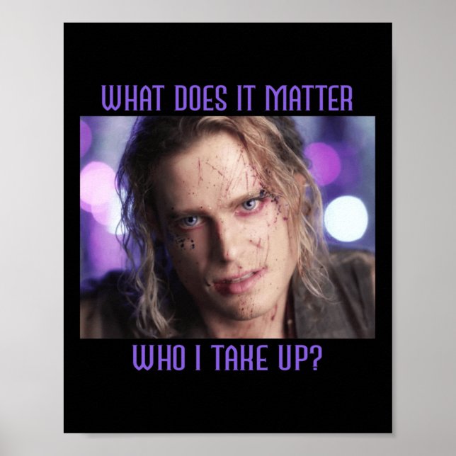 Póster Estrella de rock de Lestat ¿Qué hace el Pegatina? (Frente)