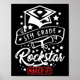 Póster Estrella de rock estudiantil de quinto grado se bu