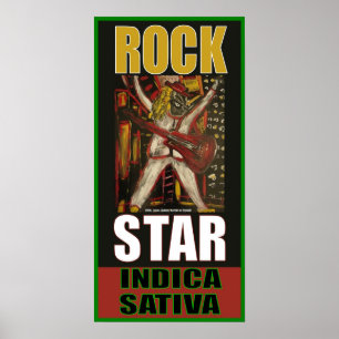 PÓSTER ESTRELLA DE ROCK INDICA SATIVA