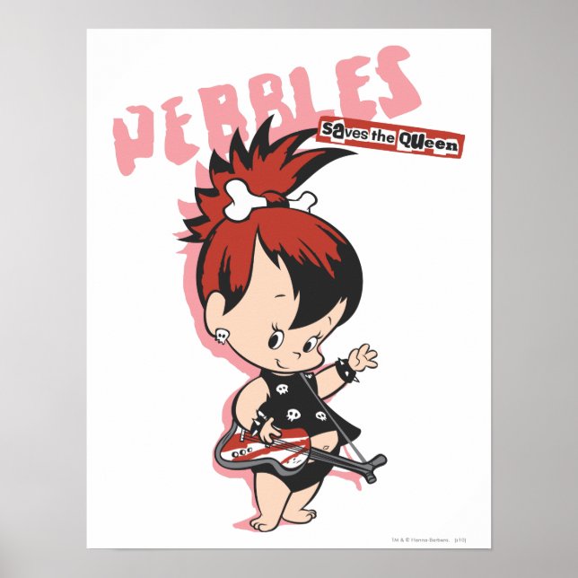 Póster Estrella de rock PEBBLES™ (Frente)