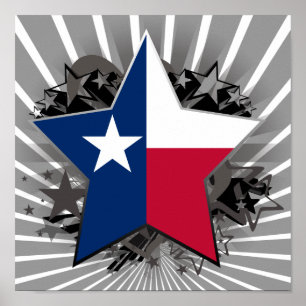 Póster Estrella de Texas
