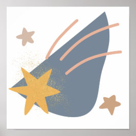 Póster Estrella de tiro caprichoso,