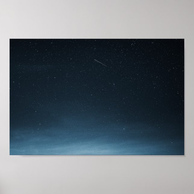 Póster Estrella de tiro en el cielo nocturno sobre Groenl (Frente)