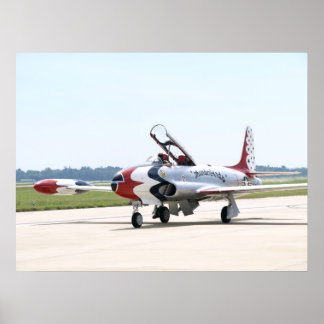 Póster Estrella De Tiroteo Lockheed T-33 En Shaw AFB.