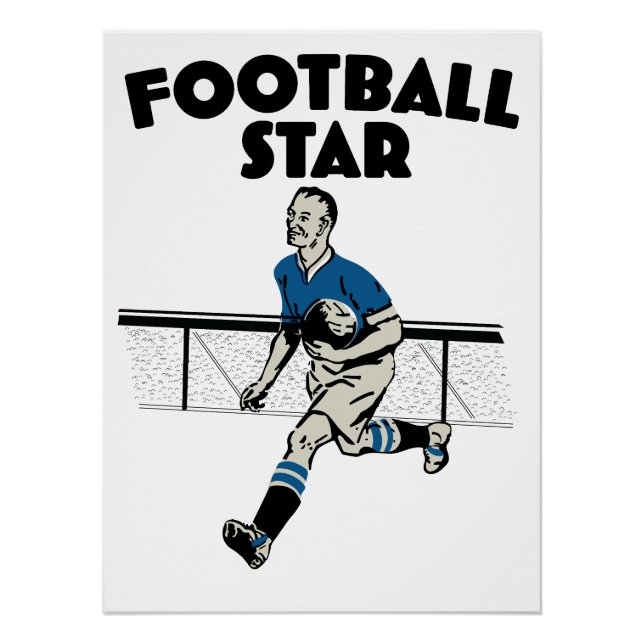 Póster Estrella del Fútbol (Anverso)