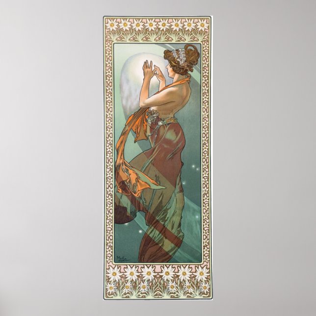 Póster Estrella del Norte de Alphonse Mucha (Frente)