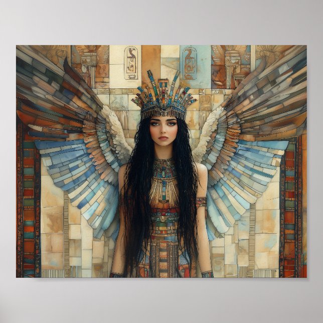 Póster Estrella diosa de Anunnaki Inanna Mosaic Art Nouve (Frente)