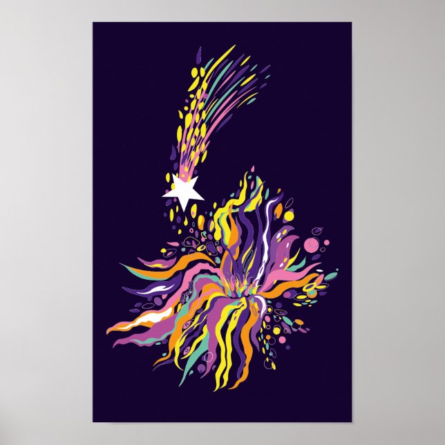 Póster Estrella en caída. (Frente)