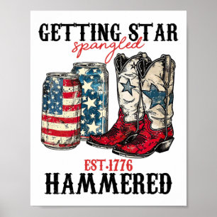 Póster Estrella Española Hammered Est 1776