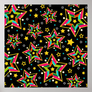 Póster Estrella festiva de merry brillante