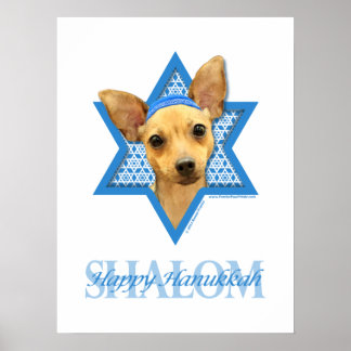 Póster Estrella Hanukkah de David - Chihuahua