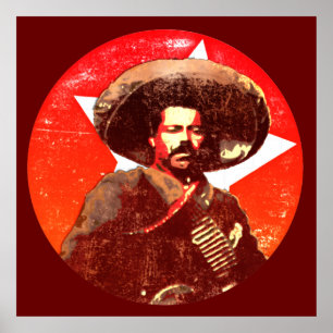 Póster Estrella Pancho Villa Stuper
