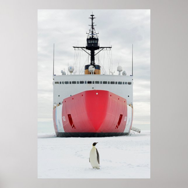 Póster Estrella polar de corte de guardacostas (Frente)