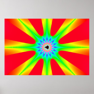 Póster Estrella - poster del fractal